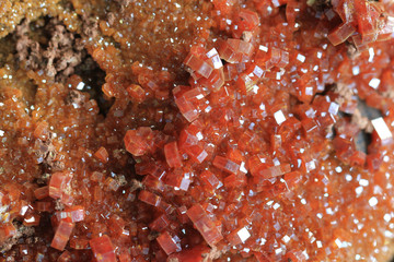 Wall Mural - vanadinite mineral texture