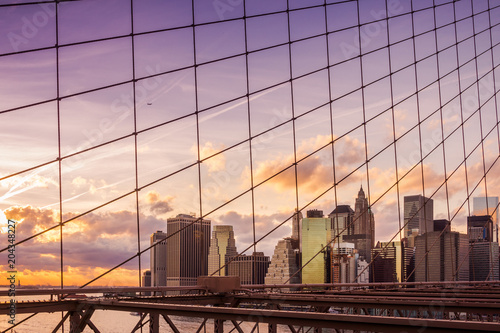 New York Au Coucher Du Soleil Buy This Stock Photo And