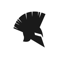 Poster - Helmet of Knight logo. Armor icon. Warrior symbol. Vector eps 08.