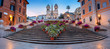 Rome. Panoramic cityscape image of Spanish Steps in Rome, Italy during sunrise.
