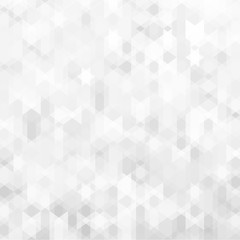 Poster - Abstract geometric background design with grey & white tones.