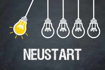 Poster - Neustart / Lampen / Konzept