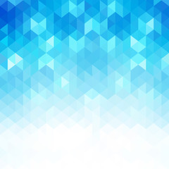 Poster - Abstract blue geometric shapes, vector background.