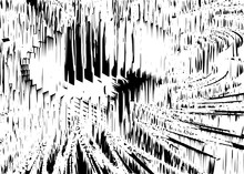 Abstract 3D Fractal XaoS With Illusion In A Black - White Colors