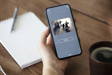 the app on your phone