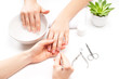© Dmytro Flisak - Hands care in the spa. Beautiful woman's hands with perfect manicure