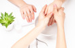 © Dmytro Flisak - Hands care in the spa. Beautiful woman's hands with perfect manicure