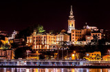 Fototapeta  - Belgrade dock and church 2