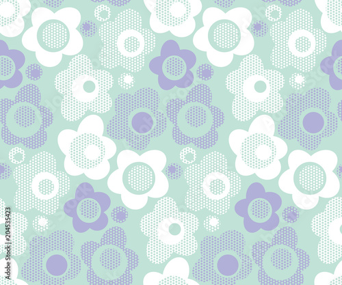 cute baby style floral patt...