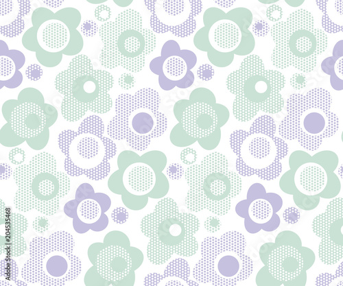 cute baby style floral patt...