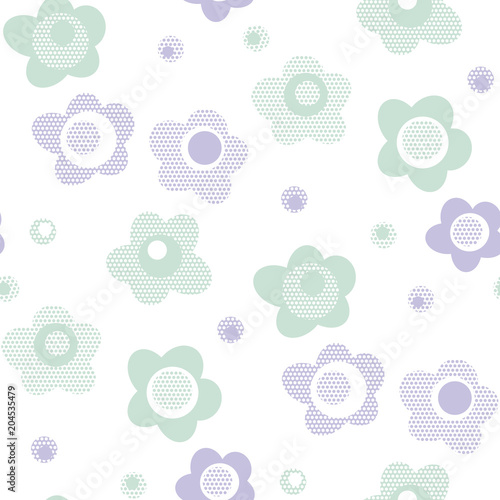 cute baby style floral patt...