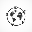 Vector image of currency exchange icon.