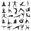 Yoga beautiful silhouette