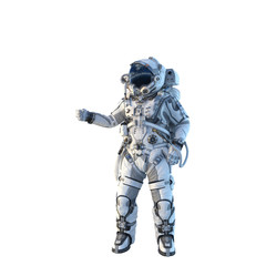Wall Mural - astronaut on white. mixed media