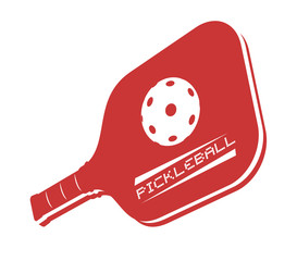 Wall Mural - pickleball icon design