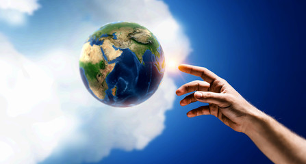 Wall Mural - idea of earth creation