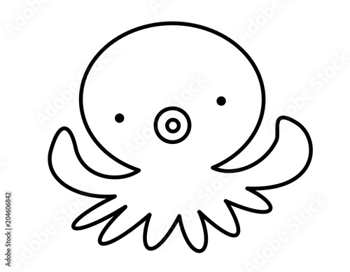 タコ 線画 Stock イラスト Adobe Stock