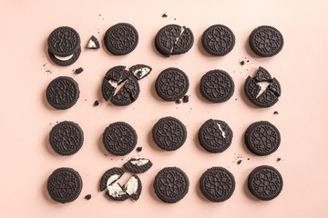 Canvas Print - Oreo (chocolate and cream) cookies