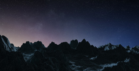 Wall Mural - asteroids flying close to planet earth 3d rendering elements of this image furnished by nasa