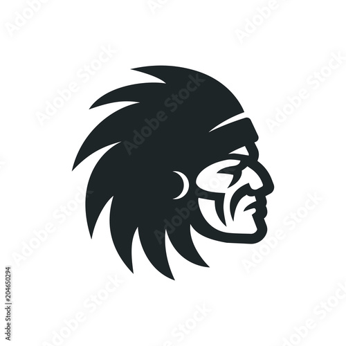 Indian Chief Head Icon Native American Logo Buy This Stock Vector And Explore Similar Vectors At Adobe Stock Adobe Stock