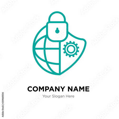 photo Cyber Security Logo Images adobe stock