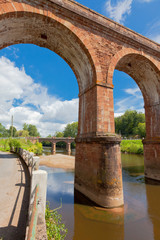 Canvas Print - Huge train bridge in France