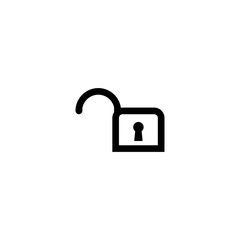 Canvas Print - unlock icon. sign design