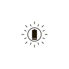 Poster - battery icon. sign design