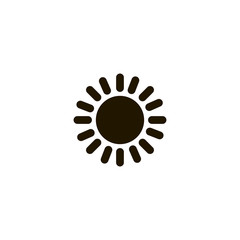 Poster - sun icon. sign design