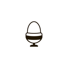 Sticker - boiled egg icon. sign design