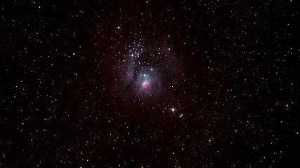 Wall Mural - The starry Lagoon Nebula in outer space