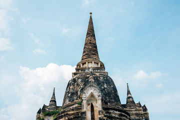 Wat Phra Si Sanphet, ancient ruins in Ayutthaya, Thailand