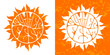 © Tatsiana - Summer festival logo set. Hand-sketched lettering. Retro style vector design.