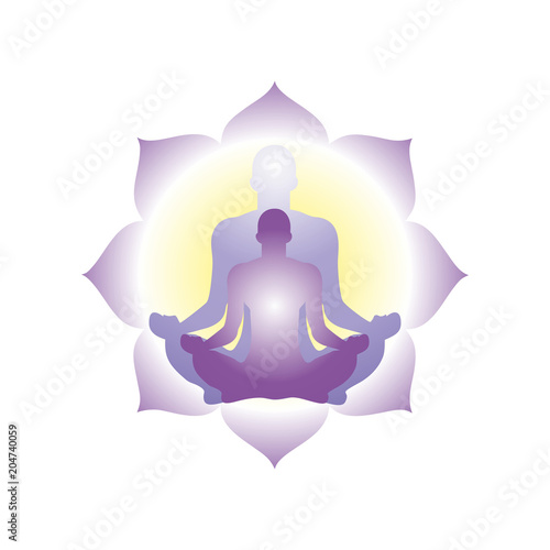 Fototapeta meditation in Lotus pose