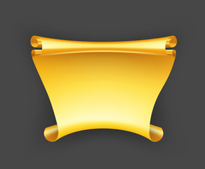 Wall Mural - gold ribbon banner