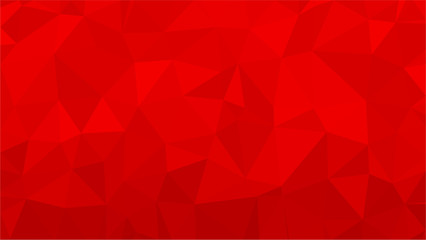 Wall Mural - Red polygonal illustration background. Low poly style.