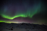 Fototapeta Tęcza - Polarlicht - Aurora borealis über Island