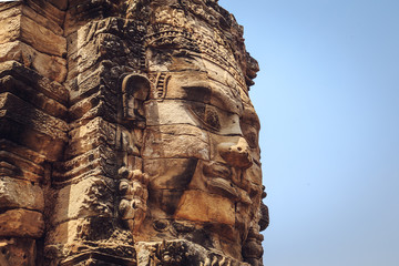 The many-faced temple  Bayon.