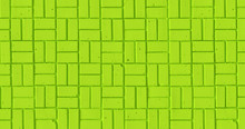 Green Brick Pattern Textured Background