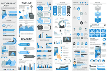 Poster - Infographic elements data visualization vector design template.