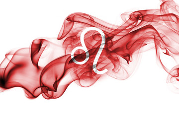 Wall Mural - smoky leo zodiac astrology sign for horoscope
