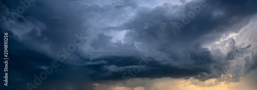 approaching storm cloud