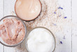 © tstock - cosmetic creams and lavender on white wood table background
