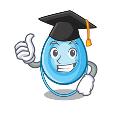 Graduation oxygen mask character cartoon