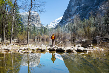 Sticker - Early spring in Yosemite