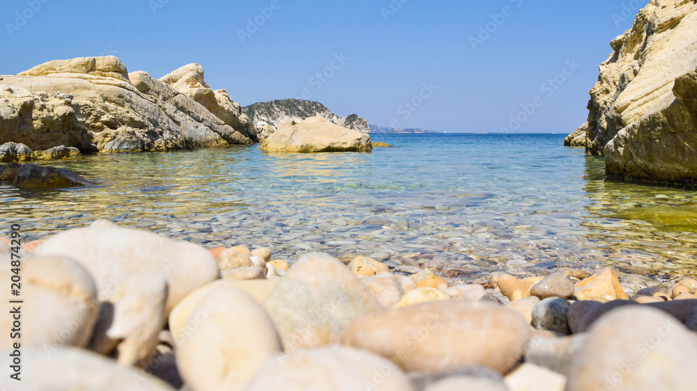 Obraz na płótnie Marathias beach, Zakynthos Island, Greece. w salonie