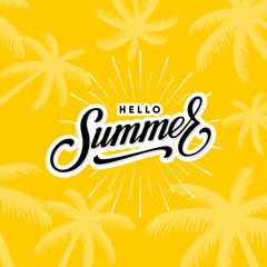 Wall Mural - hello summer yellow