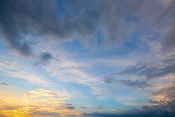 Wall Mural - Sunset sky
