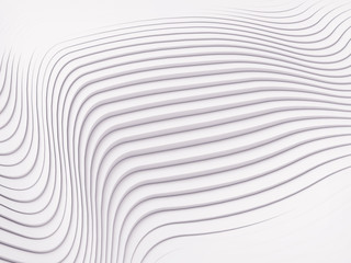Wave band abstract background surface 3d rendering