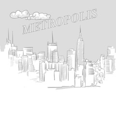 Canvas Print - Metropolis travel marketing cover